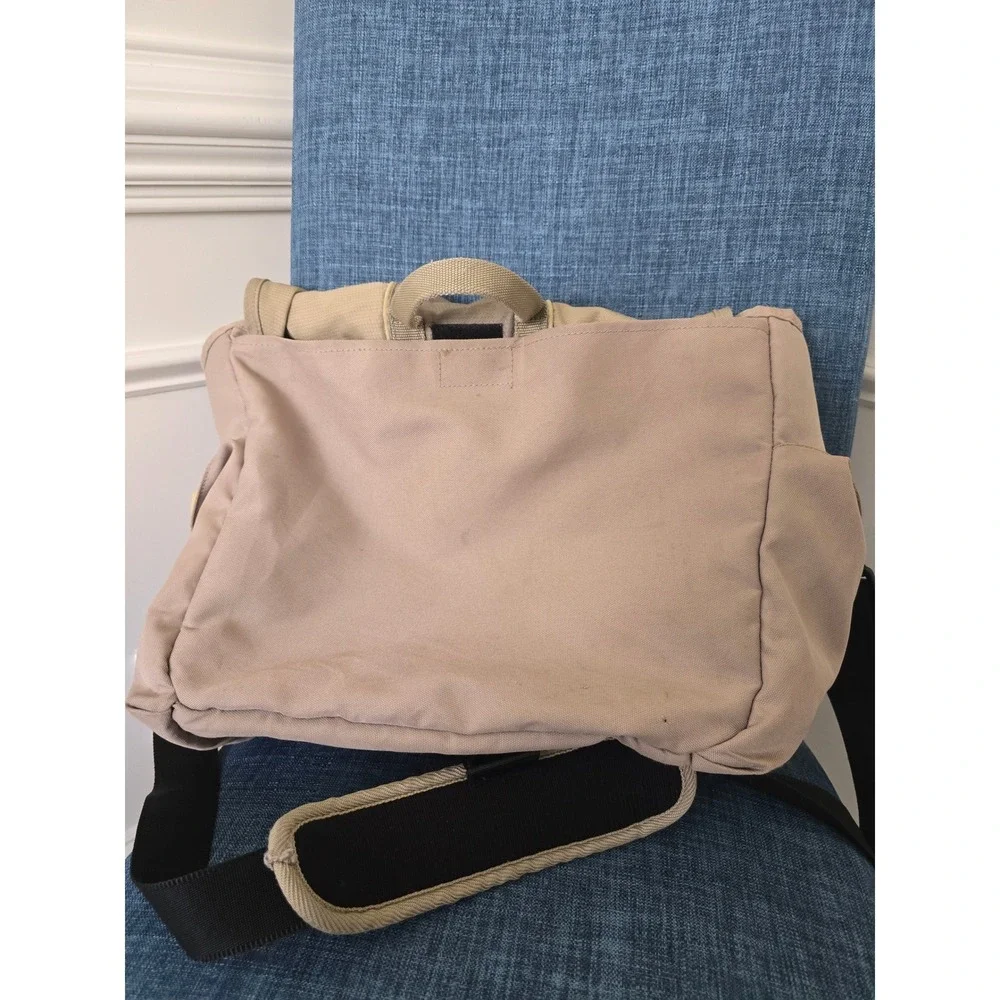 Nike Vintage Messenger Bag Tan Khaki Y2K‎ Crossbody Laptop Shoulder Bag Swoosh